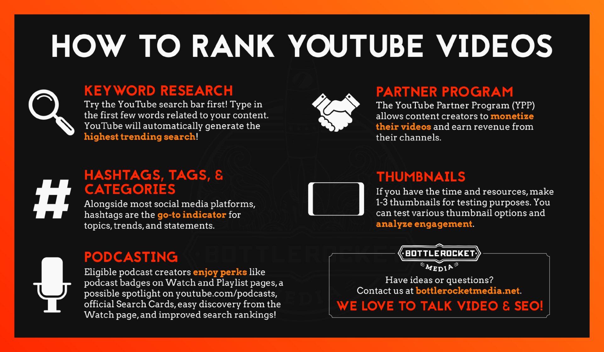 YouTube SEO: How to Rank Higher on YouTube and Bottle Rocket Media